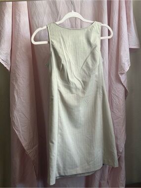 SO Light Beige Pinstripe Sleeveless Shift